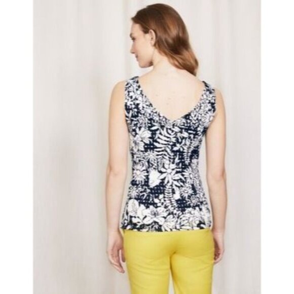 BODEN Vanda Broderie Top Navy & White Eyelet Size 6 - Picture 2 of 8